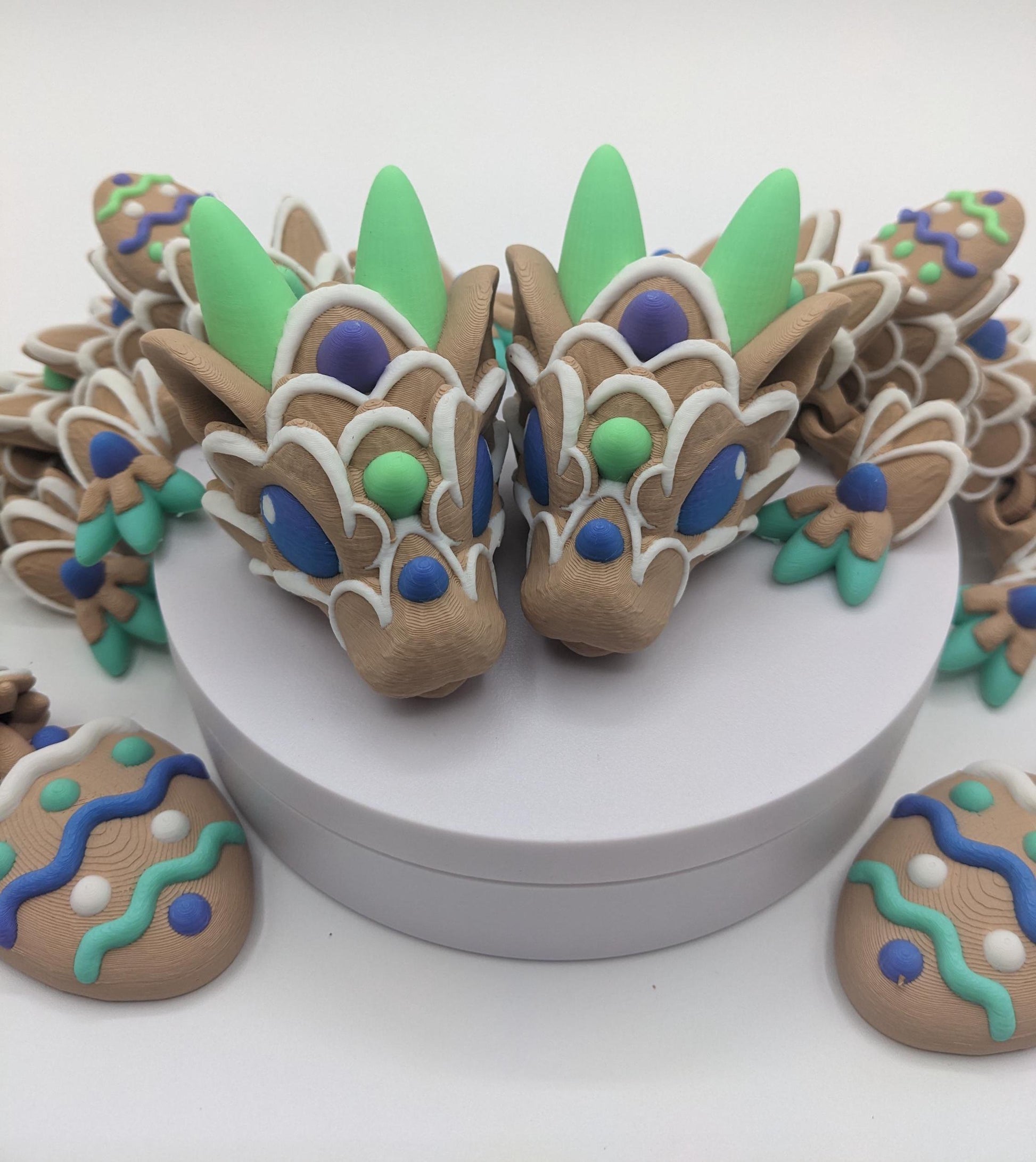 Add a touch of magic and festivity to your Easter celebration with The Beautiful Easter Egg Cookie Dragon! Whether you’re looking for a unique seasonal decor piece, a thoughtful gift, or a whimsical addition to your fantasy collection, this dragon is sure to make a statement. Compact, durable, and eco-friendly, it’s the perfect way to celebrate spring in style.