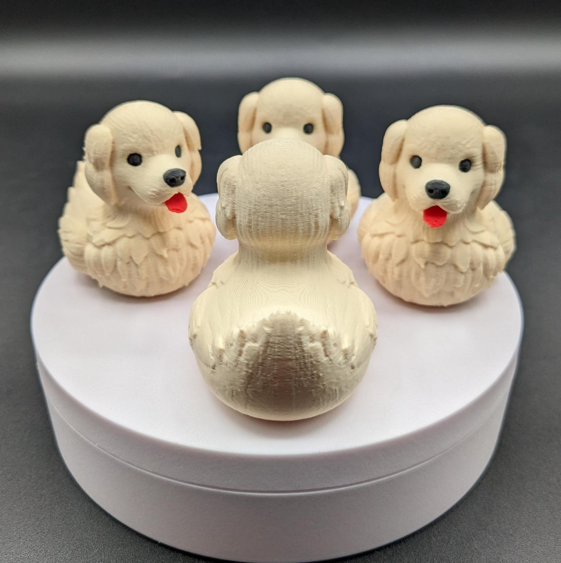 Combine the charm of a Labrador Retriever with the whimsy of a rubber duck, and you get this adorable Labrador Retriever Dog Duck! Perfect for dog lovers, duck collectors, Jeep duck collectors, or anyone who appreciates fun and unique decor, this 3D-printed hybrid is sure to bring smiles. Whether youâre looking for a playful gift, a cute collectible, or a quirky addition to your shelf, this Labrador Duck is a must-have!