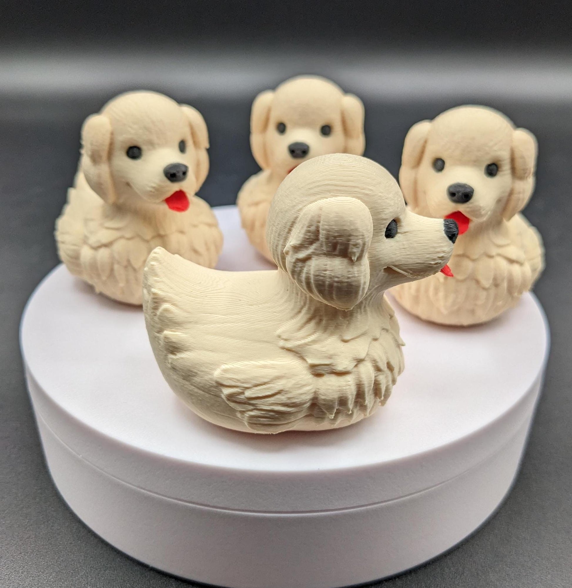 Combine the charm of a Labrador Retriever with the whimsy of a rubber duck, and you get this adorable Labrador Retriever Dog Duck! Perfect for dog lovers, duck collectors, Jeep duck collectors, or anyone who appreciates fun and unique decor, this 3D-printed hybrid is sure to bring smiles. Whether youâre looking for a playful gift, a cute collectible, or a quirky addition to your shelf, this Labrador Duck is a must-have!