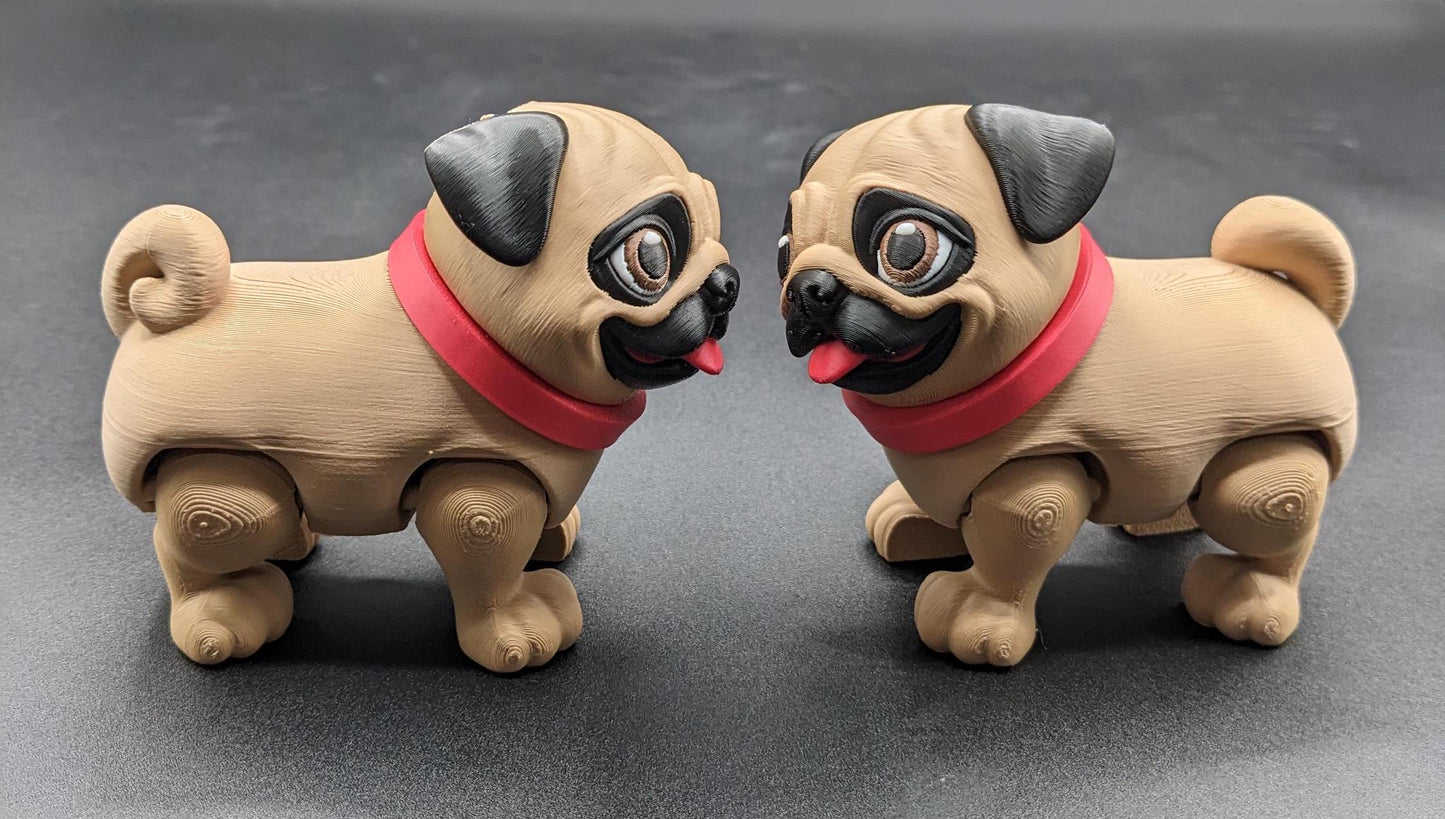 Introducing the Precious Articulated Pug Puppy, the cutest 3D-printed fidget toy that’s perfect for dog lovers, collectors, or anyone who adores playful and unique creations! This fully poseable pug puppy features an articulated body, allowing its little legs to move and wiggle, making it not only a fun fidget toy but also an adorable companion for your desk, shelf, or any space that needs a touch of charm.