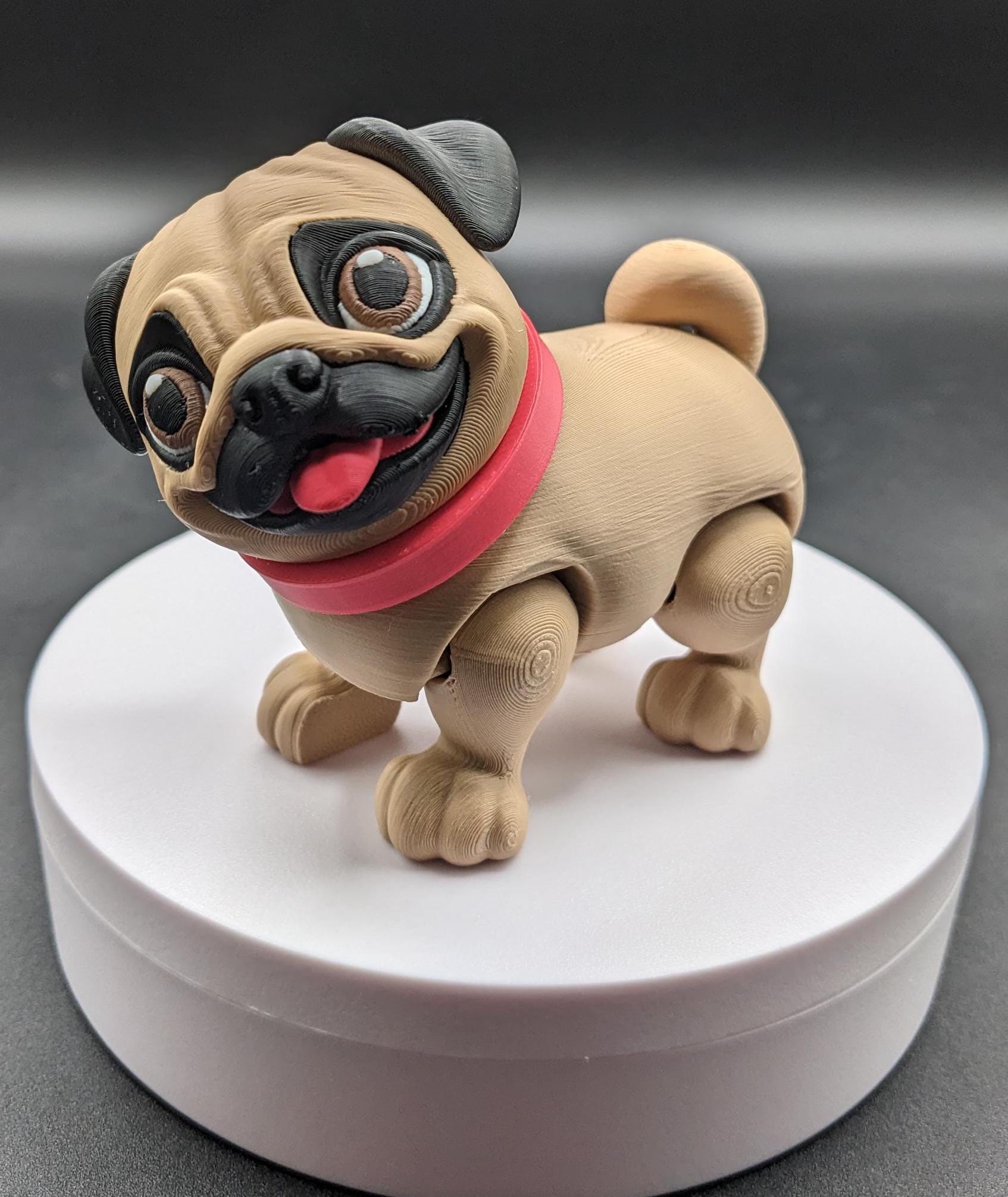 Introducing the Precious Articulated Pug Puppy, the cutest 3D-printed fidget toy that’s perfect for dog lovers, collectors, or anyone who adores playful and unique creations! This fully poseable pug puppy features an articulated body, allowing its little legs to move and wiggle, making it not only a fun fidget toy but also an adorable companion for your desk, shelf, or any space that needs a touch of charm.