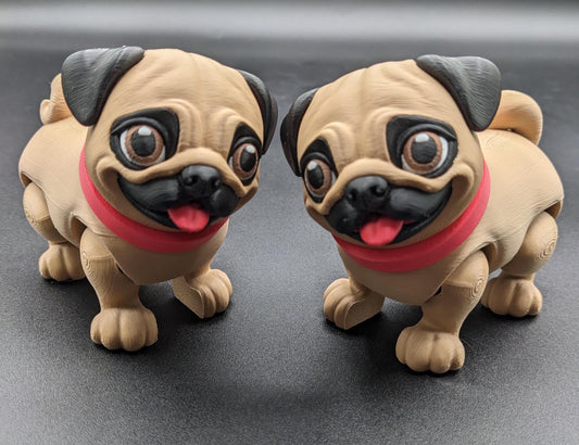 Introducing the Precious Articulated Pug Puppy, the cutest 3D-printed fidget toy that’s perfect for dog lovers, collectors, or anyone who adores playful and unique creations! This fully poseable pug puppy features an articulated body, allowing its little legs to move and wiggle, making it not only a fun fidget toy but also an adorable companion for your desk, shelf, or any space that needs a touch of charm.