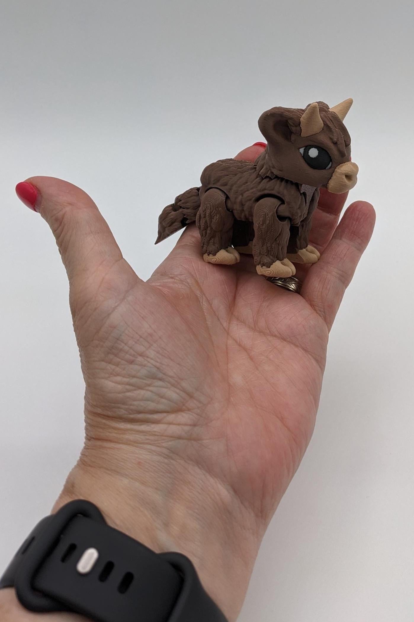 Articulated Baby Highland Cow Fidget Toy