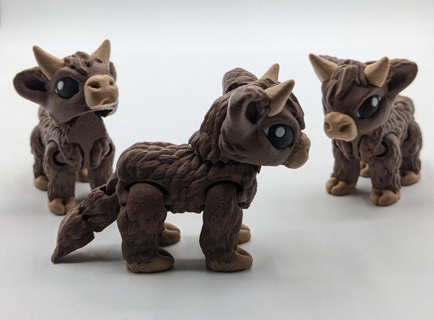 Articulated Baby Highland Cow Fidget Toy