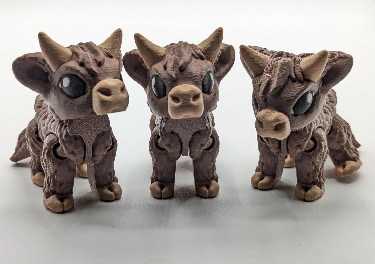 Articulated Baby Highland Cow Fidget Toy