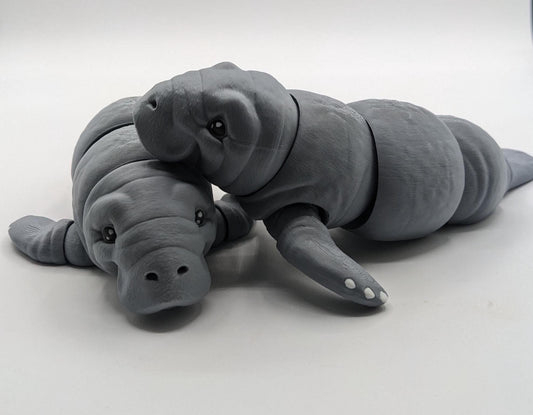 Sweet Articulated Manatee Sea Cow Toy