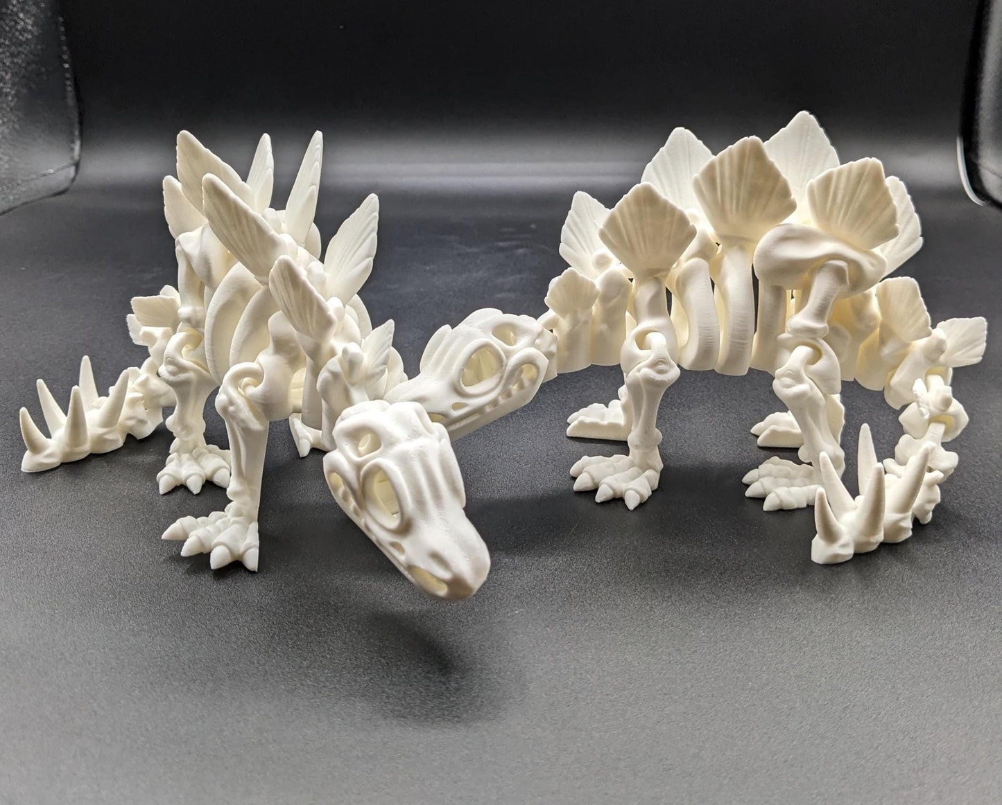 Articulated Stegosaurus Skeleton Toy Figurine