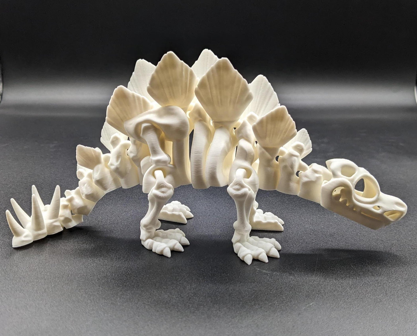 Articulated Stegosaurus Skeleton Toy Figurine