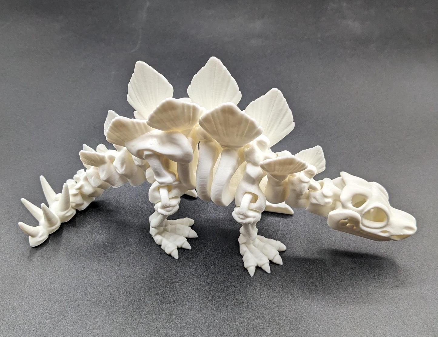 Articulated Stegosaurus Skeleton Toy Figurine