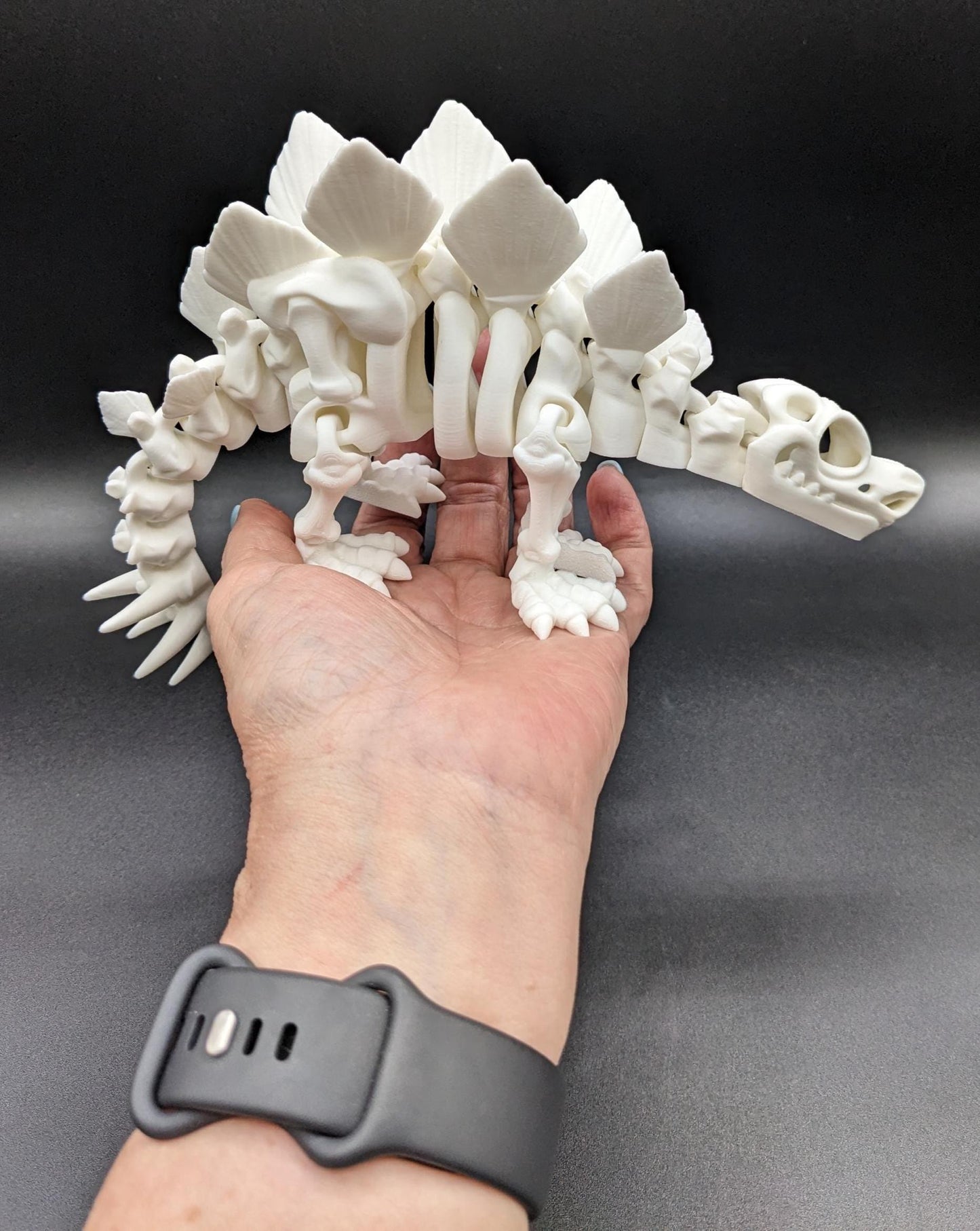 Articulated Stegosaurus Skeleton Toy Figurine