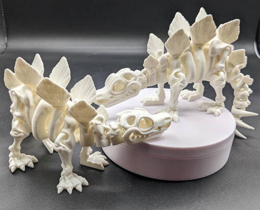 Articulated Stegosaurus Skeleton Toy Figurine