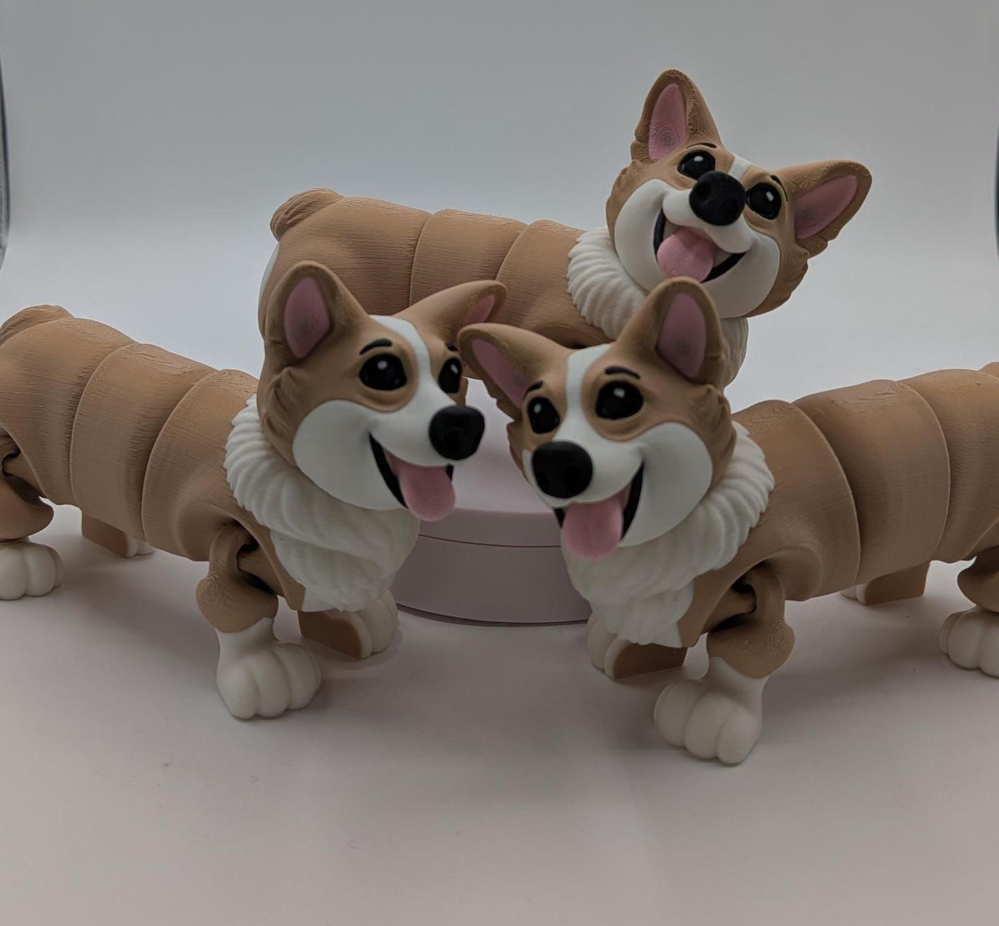 Articulated Corgi Dog Toy Figurine