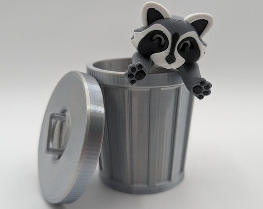Raccoon with Trash Fidget Toy