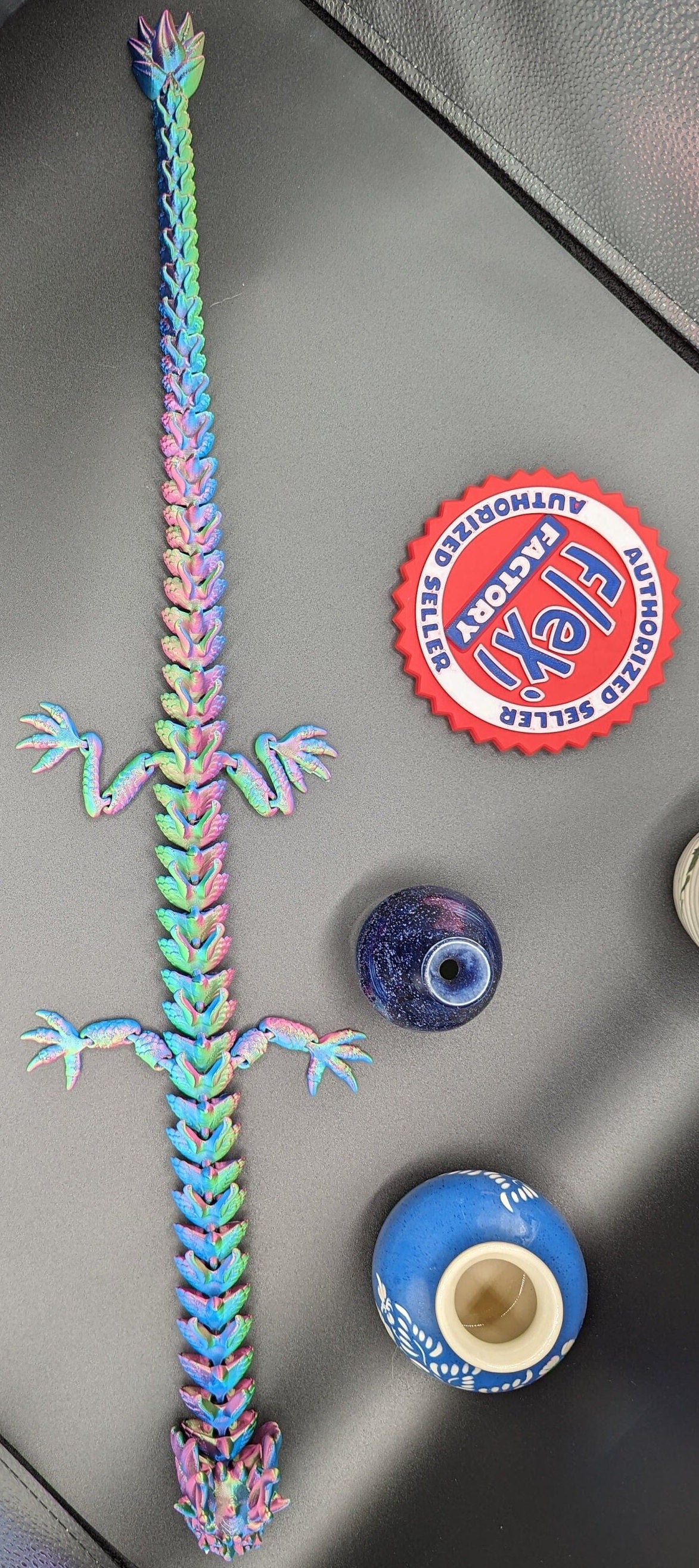 Dragon Flexi Factory gothic desk toy Fidget Mythical toy