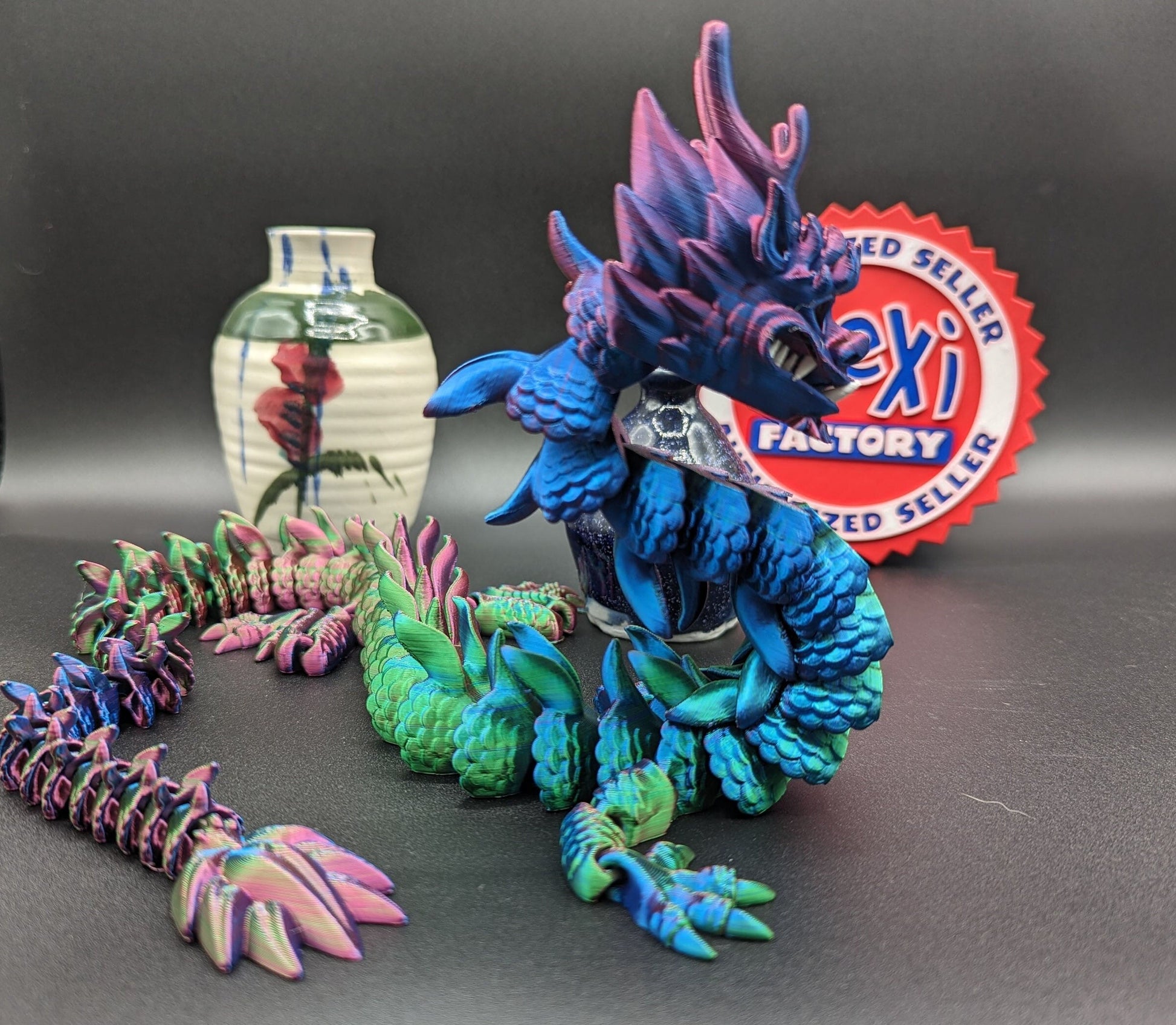 Dragon Flexi Factory gothic desk toy Fidget Mythical toy