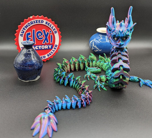 Dragon Flexi Factory gothic desk toy Fidget Mythical toy