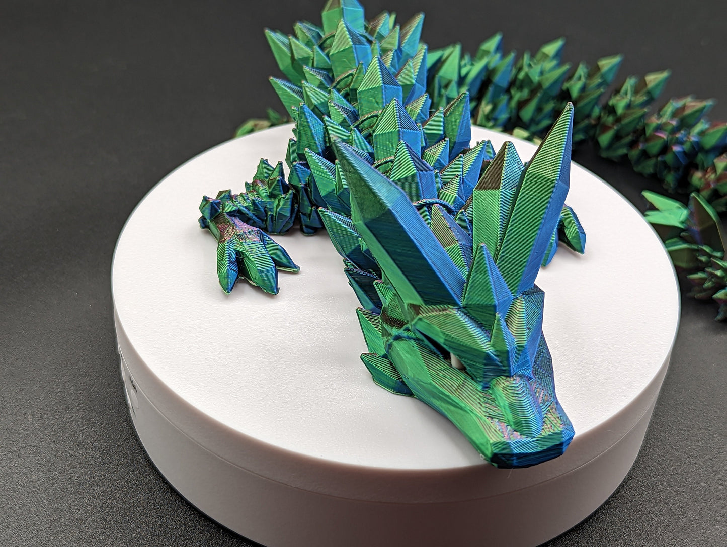 Dragon Crystal Dragon multi color articulated dragon3d printed dragon wing forth wing