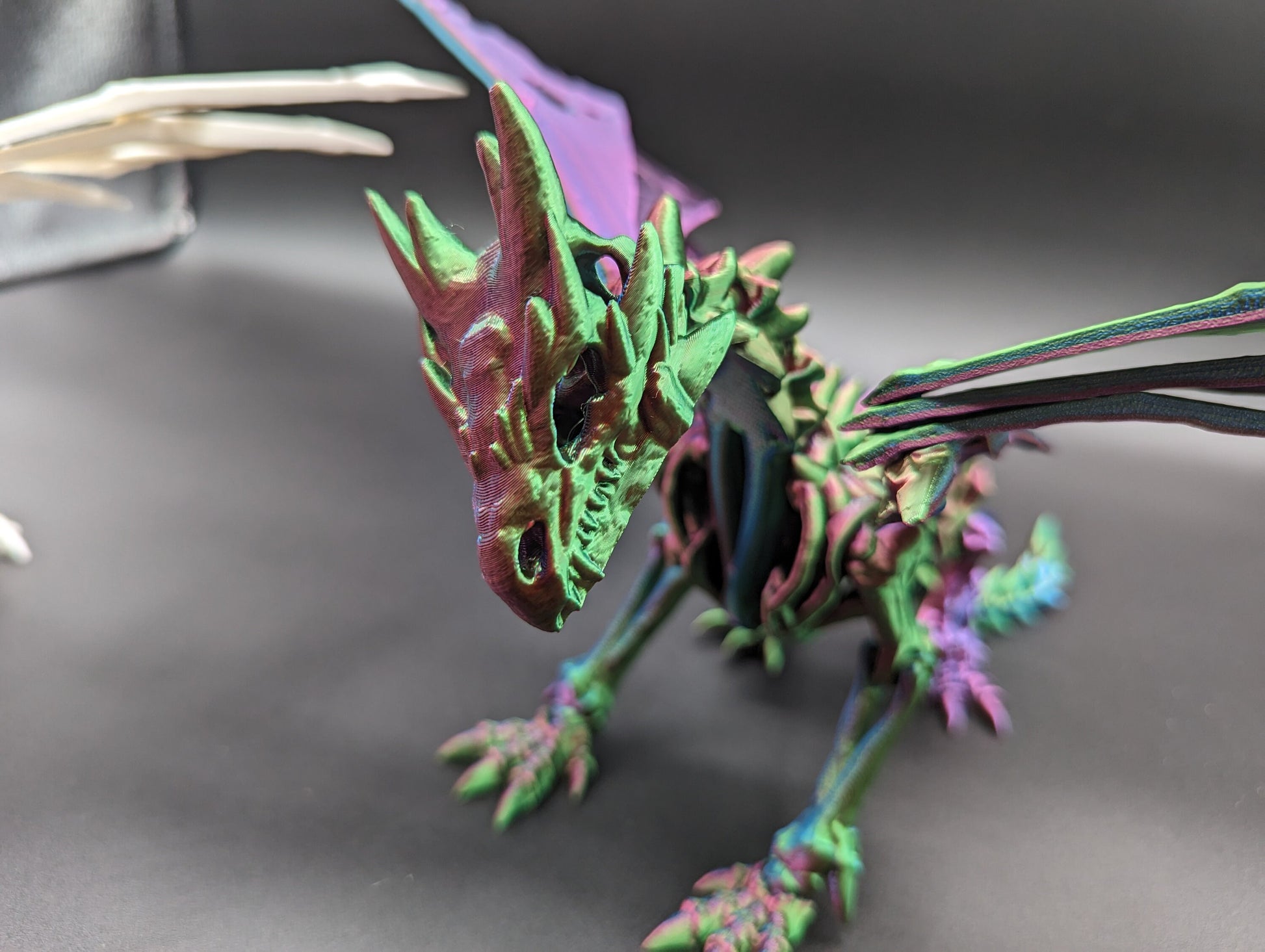 wraith Dragon Cinderwing gothic desk toy Fidget Mythical toy