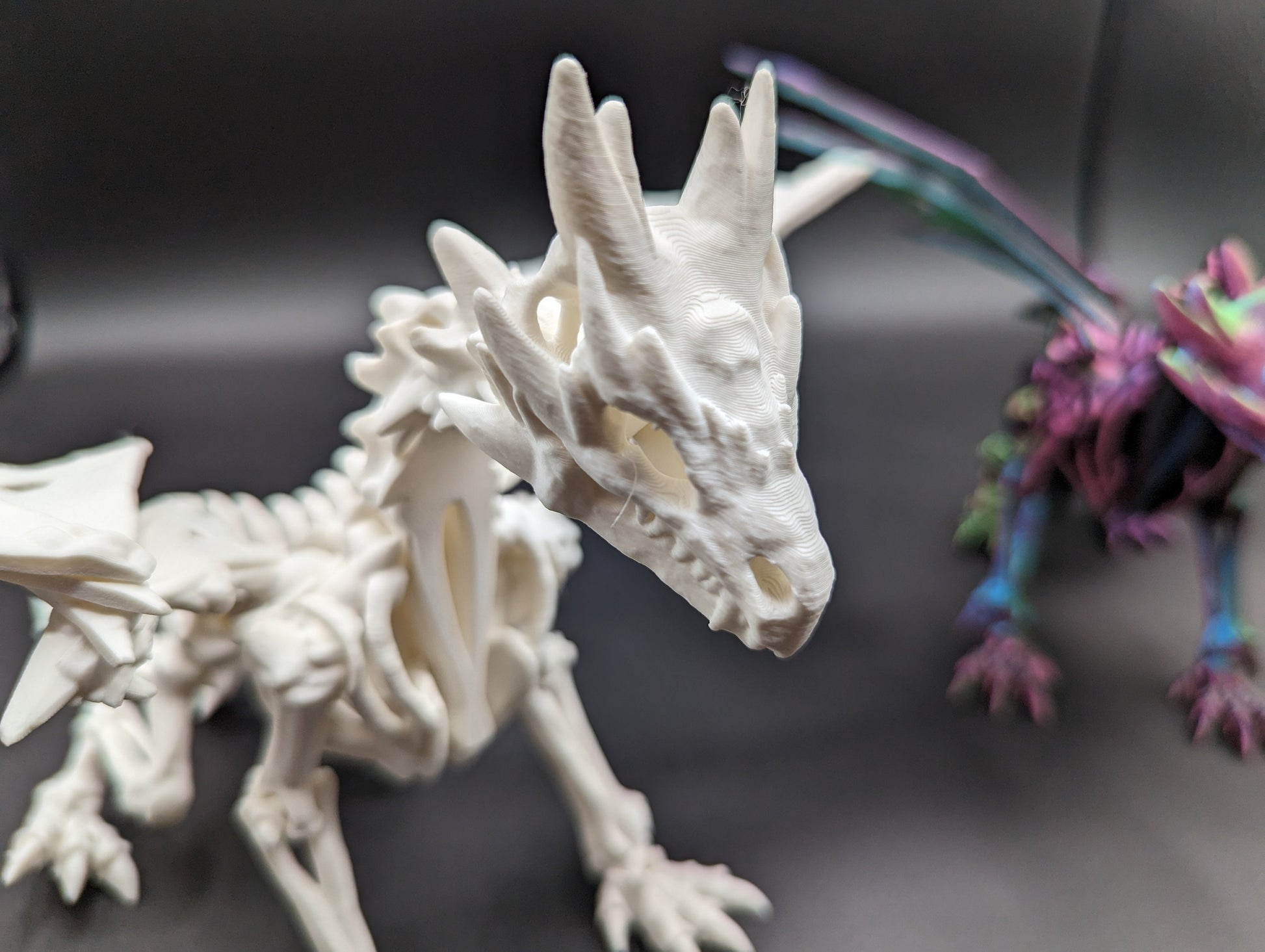 wraith Dragon Cinderwing gothic desk toy Fidget Mythical toy