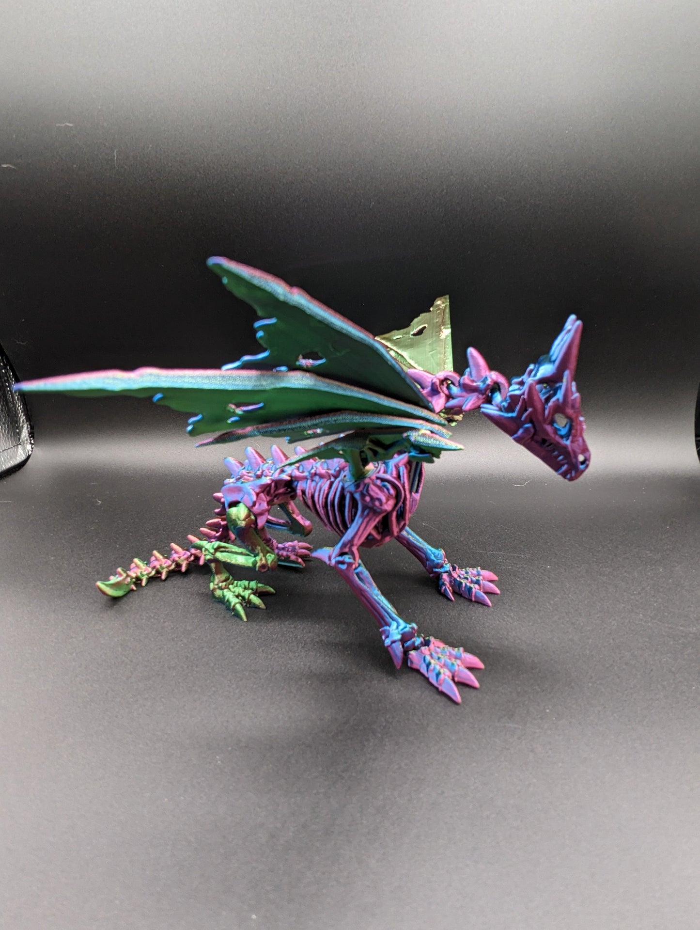 wraith Dragon Cinderwing gothic desk toy Fidget Mythical toy
