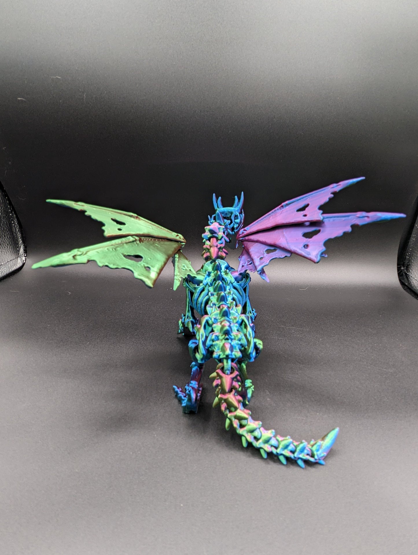 wraith Dragon Cinderwing gothic desk toy Fidget Mythical toy
