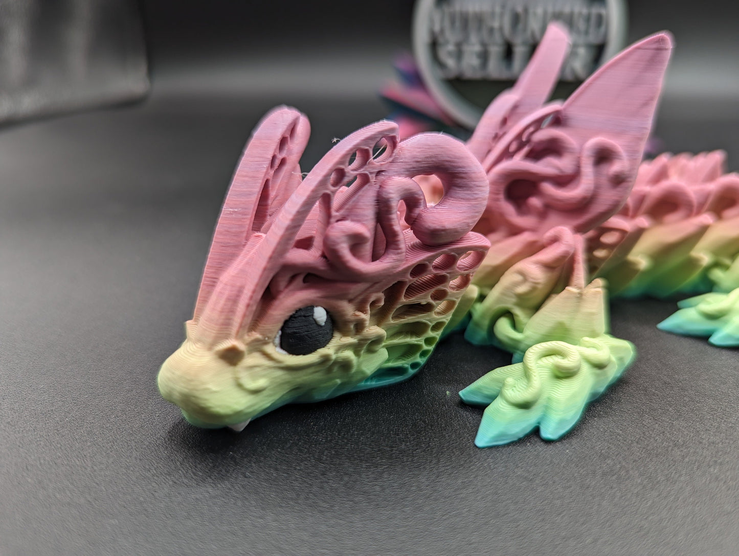 Dragon Cinderwing gothic desk toy Fidget Mythical toy