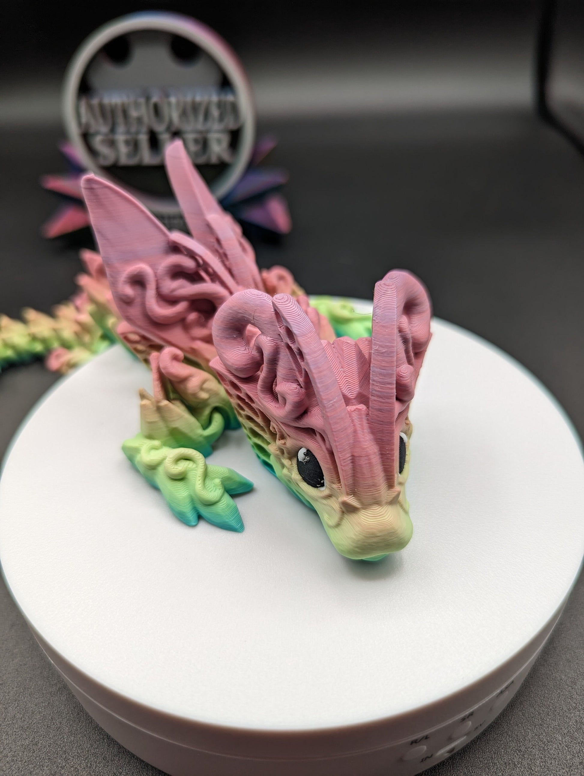 Dragon Cinderwing gothic desk toy Fidget Mythical toy