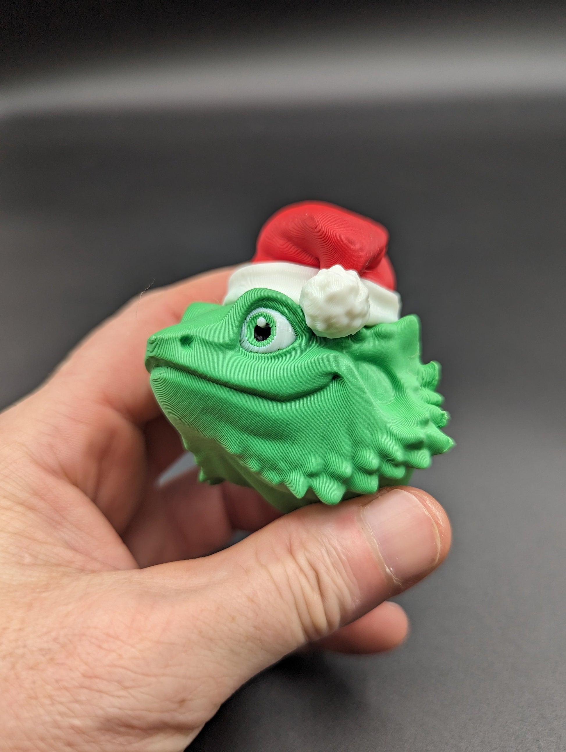 This charming ornament brings a touch of reptilian charm to your Christmas tree, making it a delightful and unique way to celebrate the season.