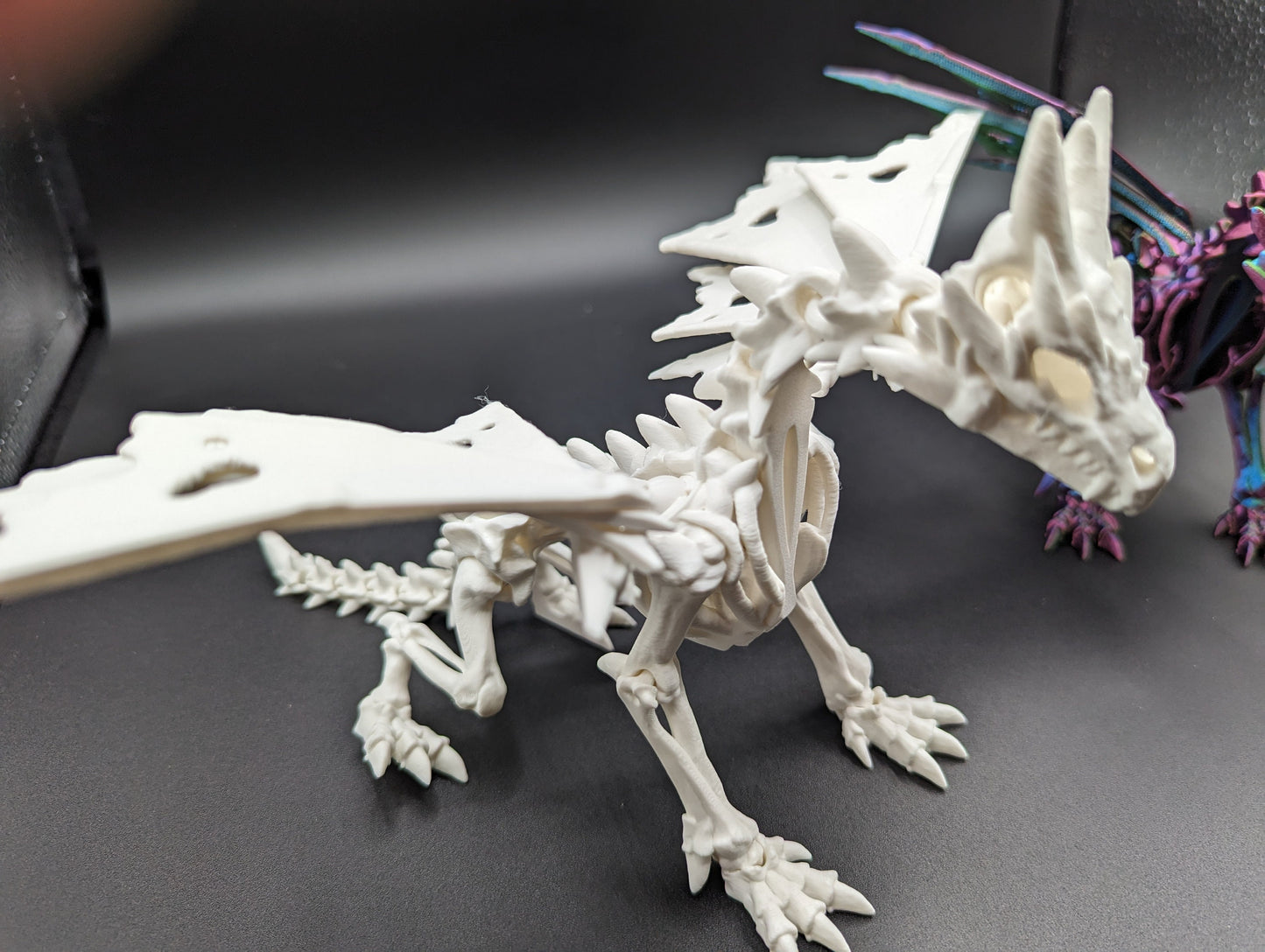 wraith Dragon Cinderwing gothic desk toy Fidget Mythical toy