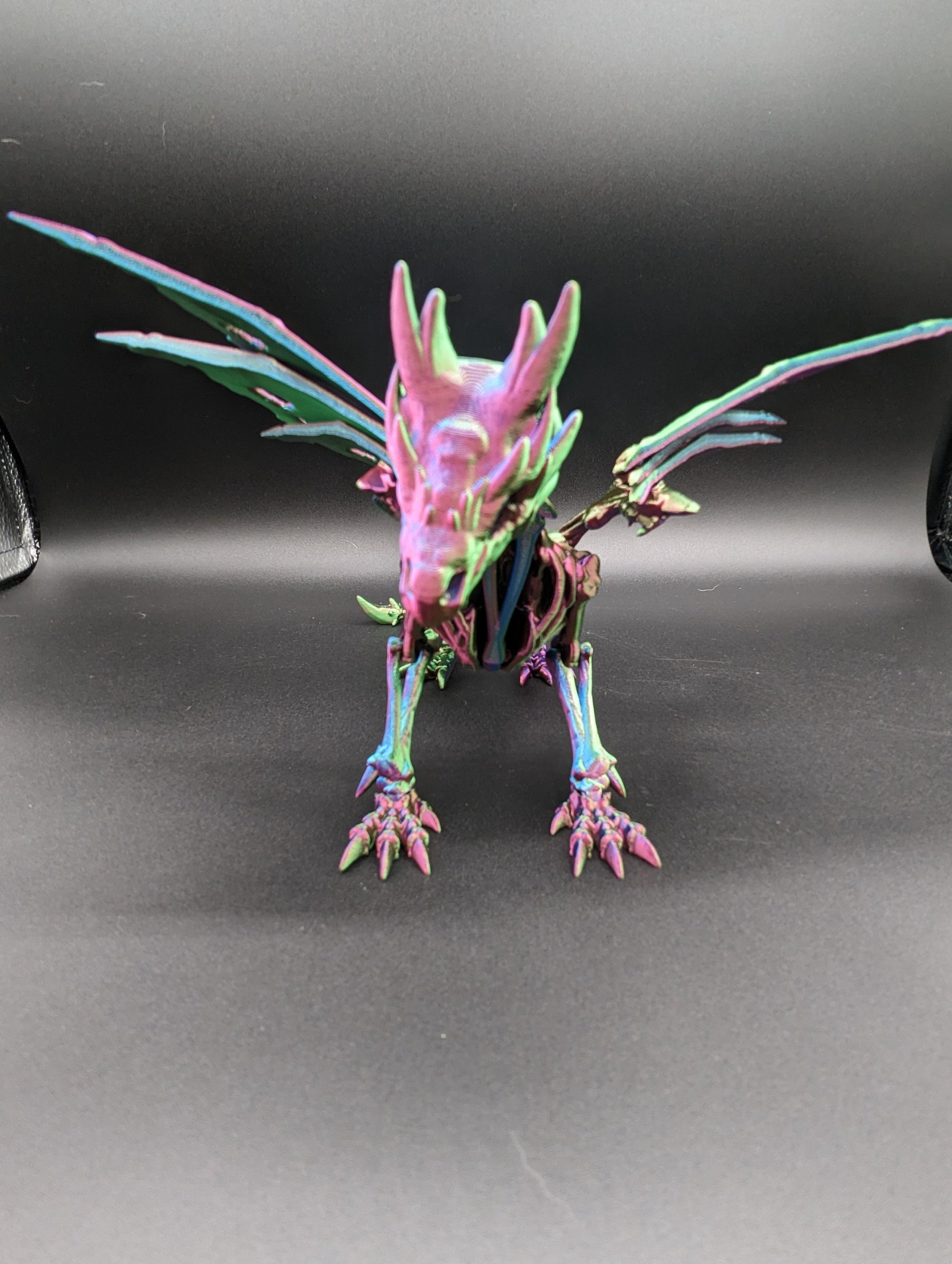 wraith Dragon Cinderwing gothic desk toy Fidget Mythical toy