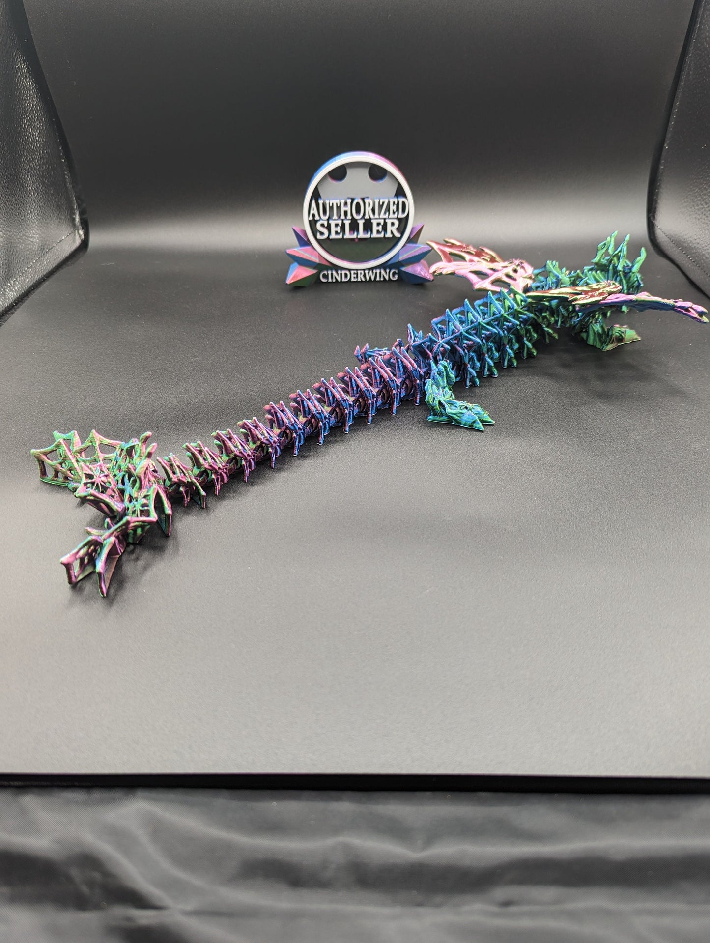 Dragon Cinderwing gothic desk toy Fidget Mythical toy