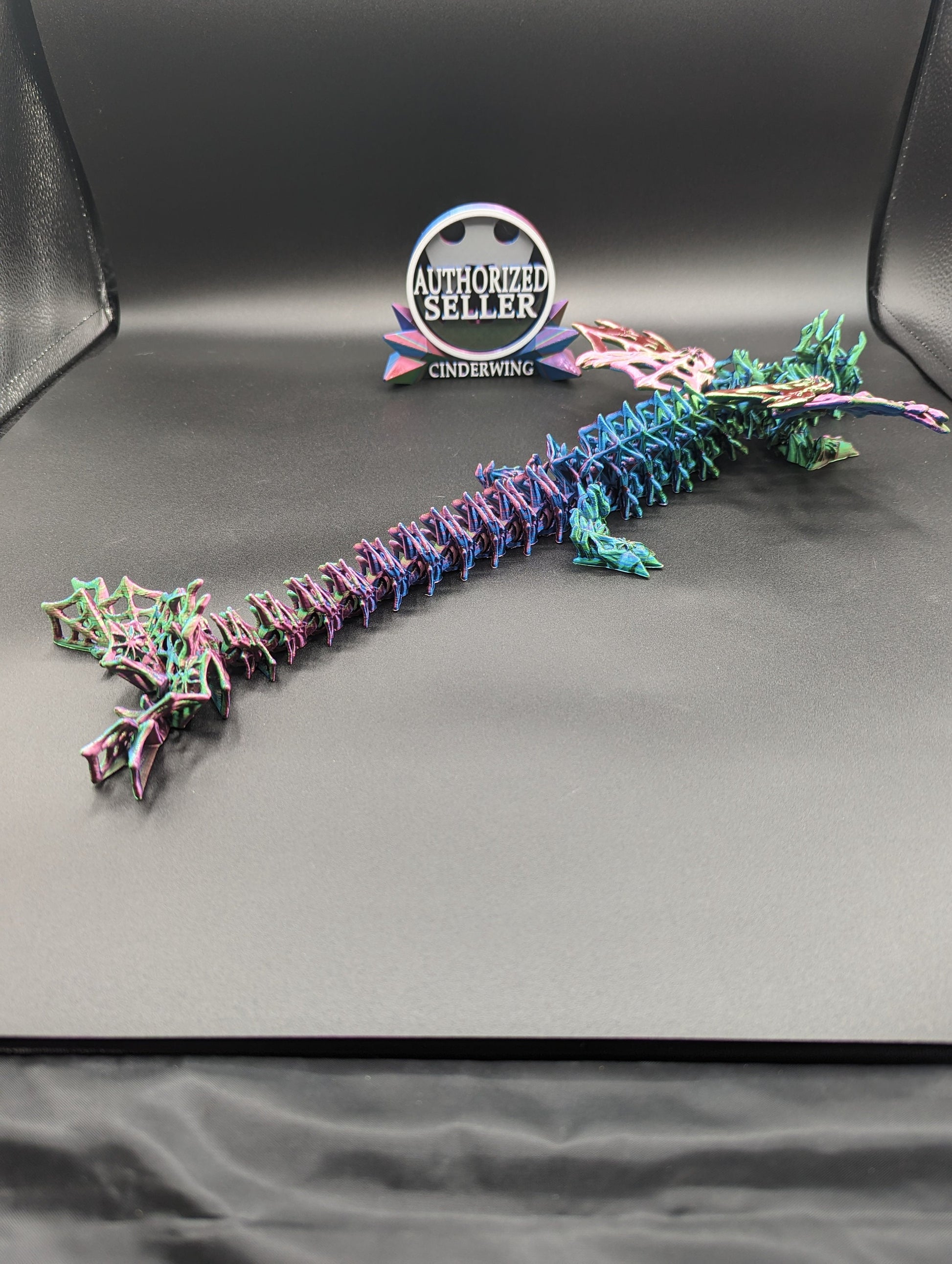 Dragon Cinderwing gothic desk toy Fidget Mythical toy