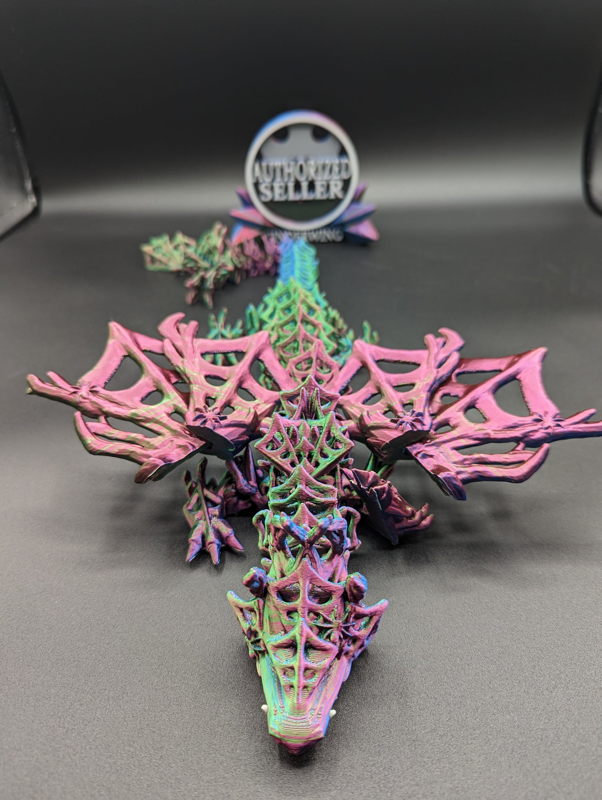Dragon Cinderwing gothic desk toy Fidget Mythical toy