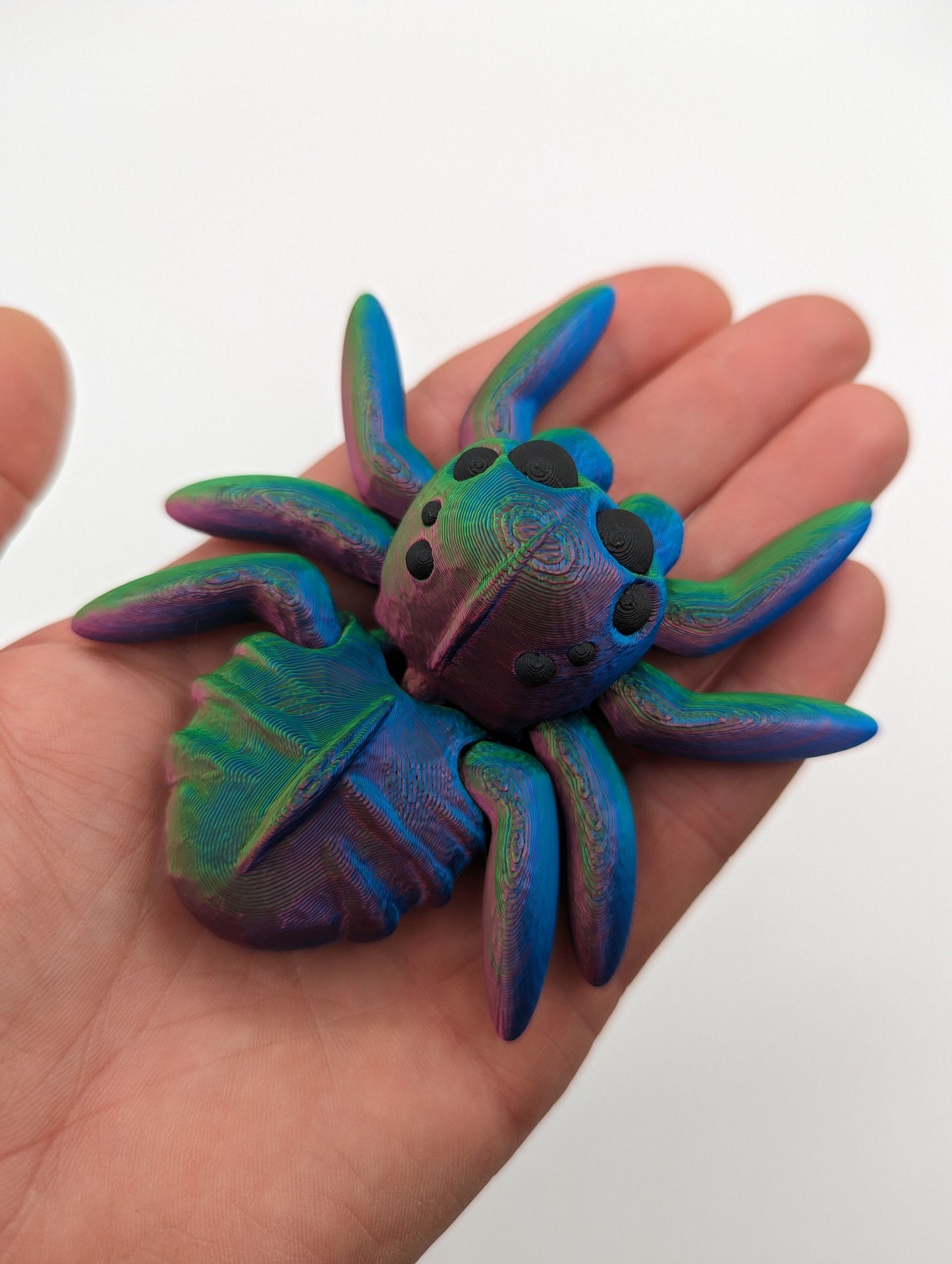 TINY ARTICULATING SPIDER , Fidget Toy, Desk Stress Toy