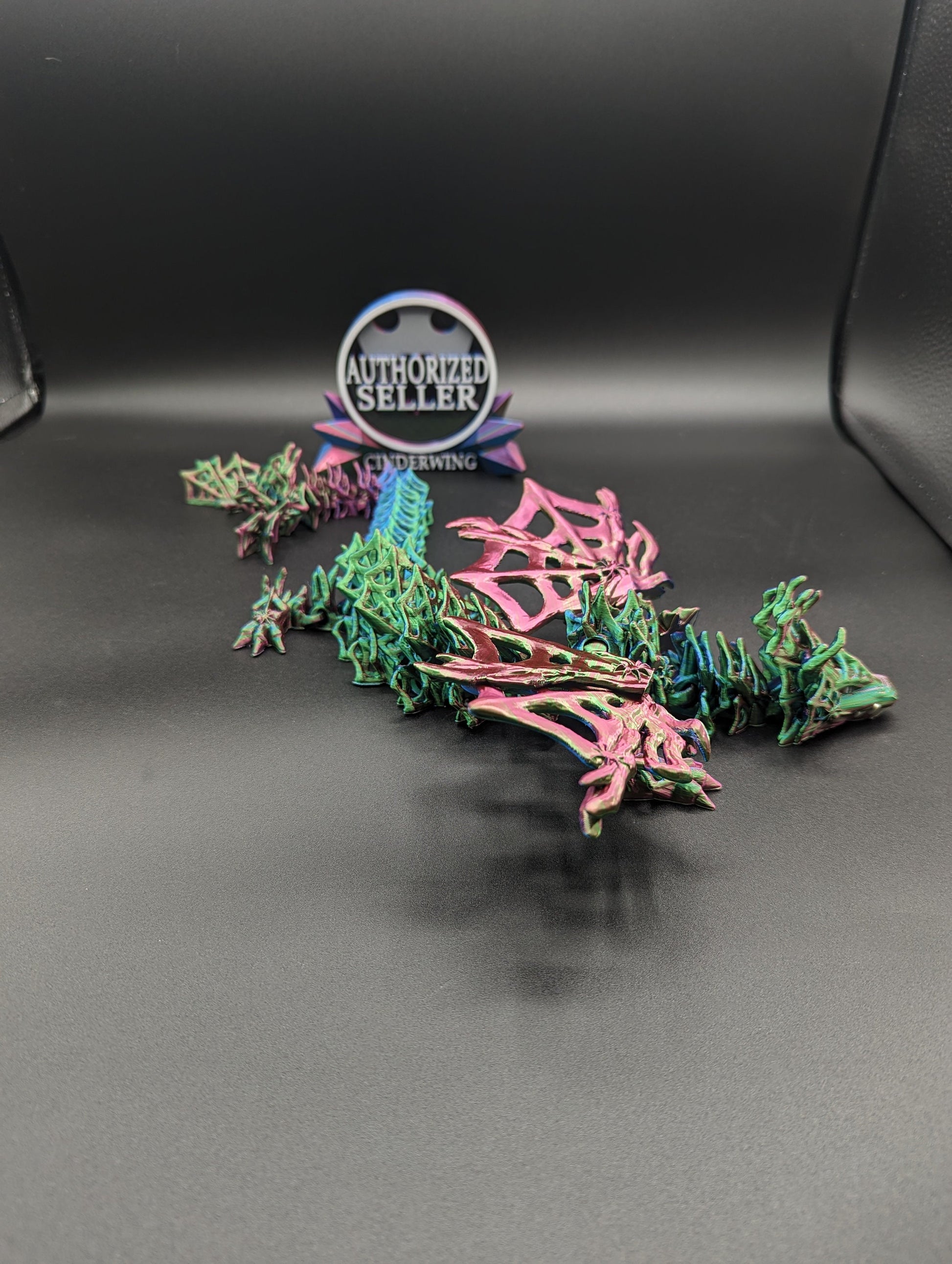 Dragon Cinderwing gothic desk toy Fidget Mythical toy