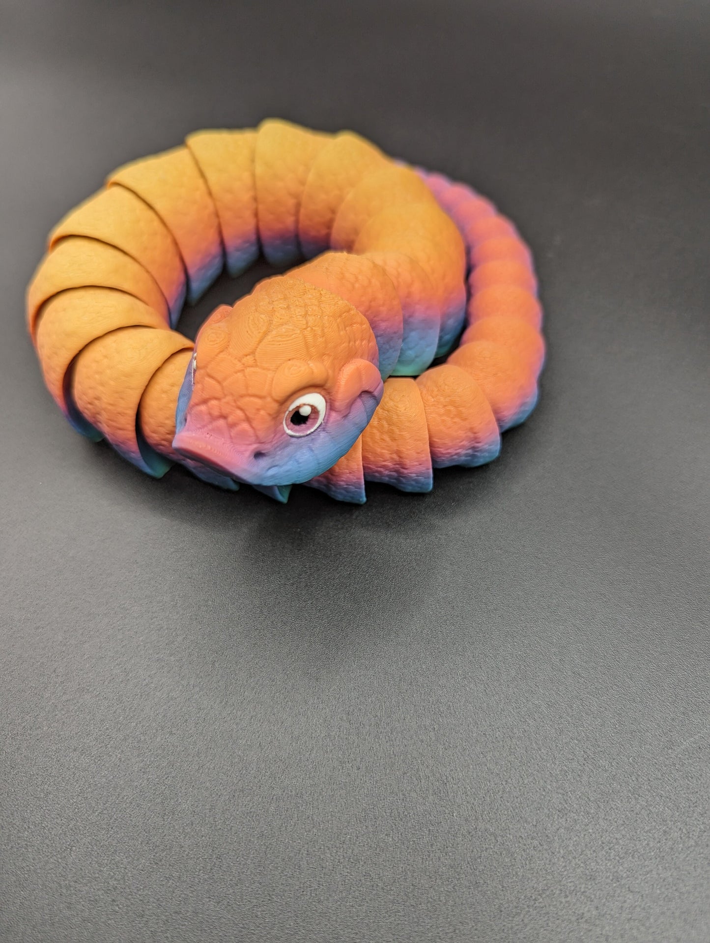 Mesmerizing 3D Printed Hognose Snake - Unique Reptile Art for Home Decor!