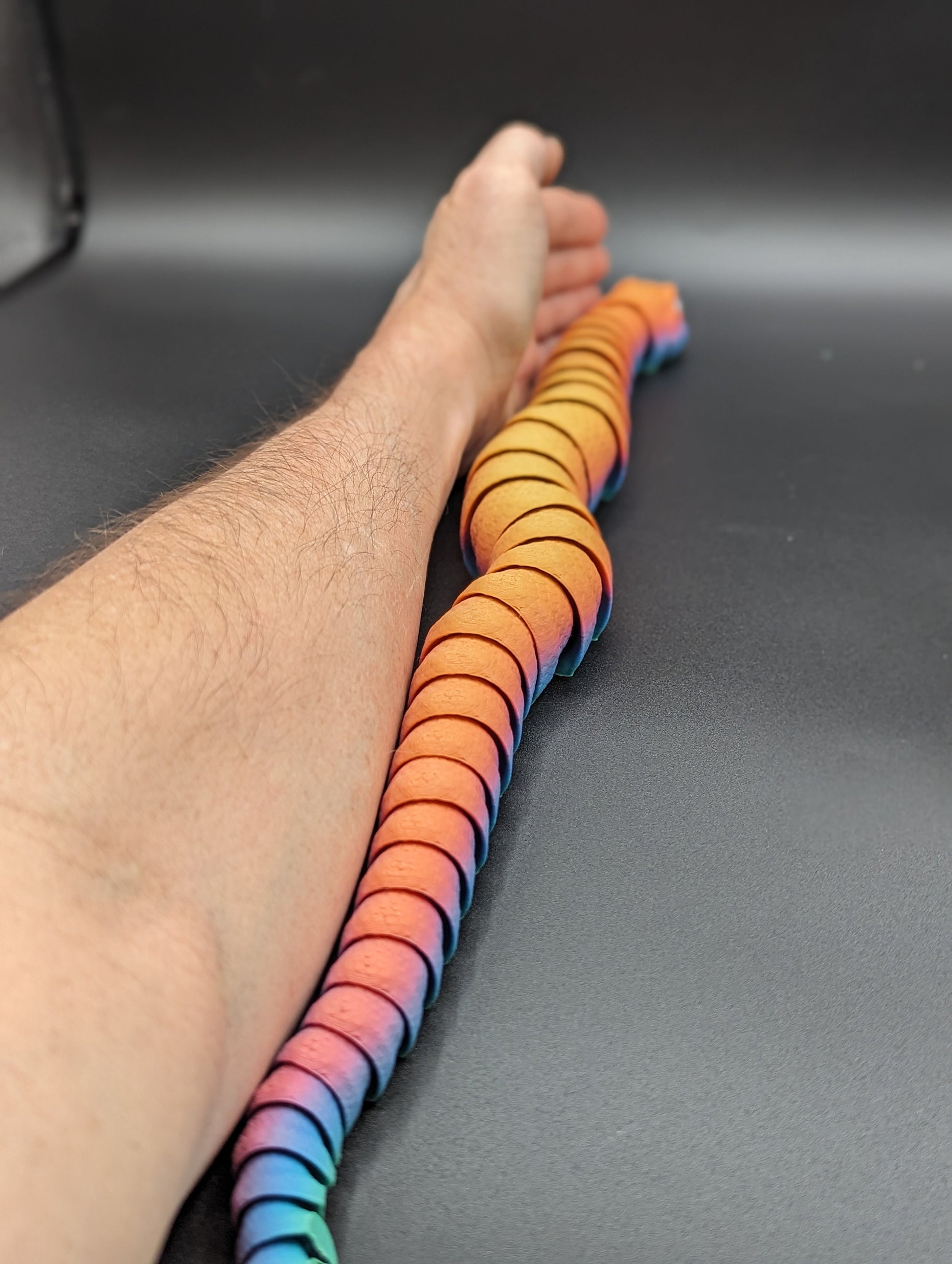 Mesmerizing 3D Printed Hognose Snake - Unique Reptile Art for Home Decor!