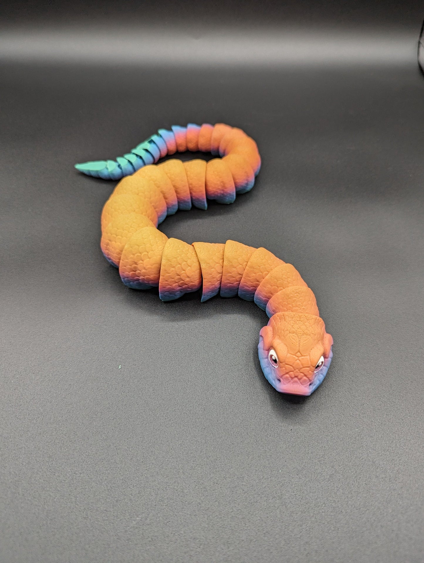 Mesmerizing 3D Printed Hognose Snake - Unique Reptile Art for Home Decor!