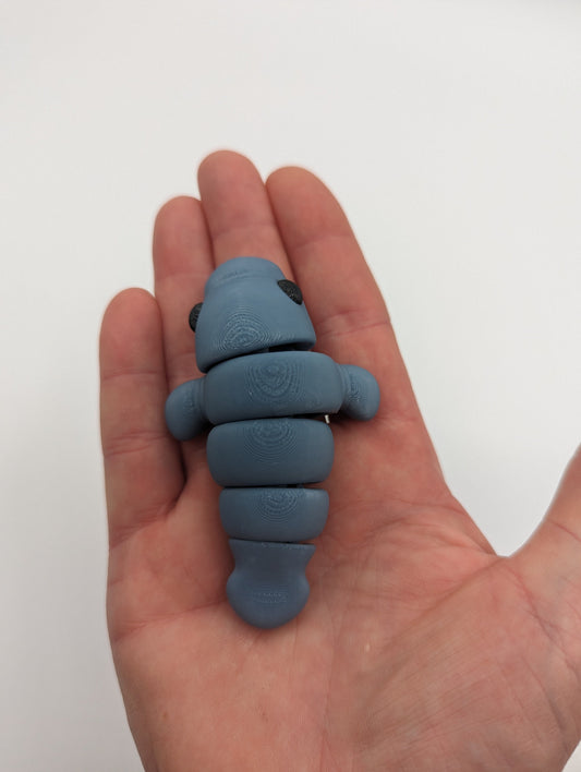 Manatee Articulated Baby Manatee Fidget Calming Stress Relief Toy Fidget Toy Desk Stress Toy