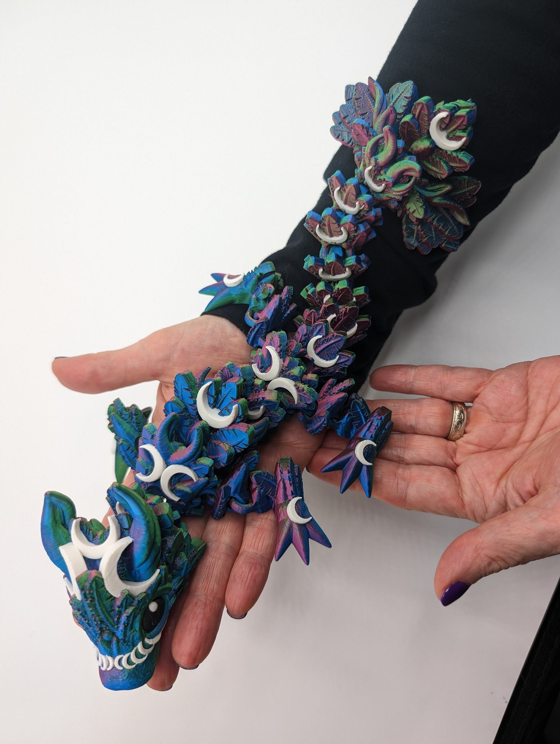 Dragon Crystal Dragon multi color articulated dragon3d printed dragon wing forth wing
