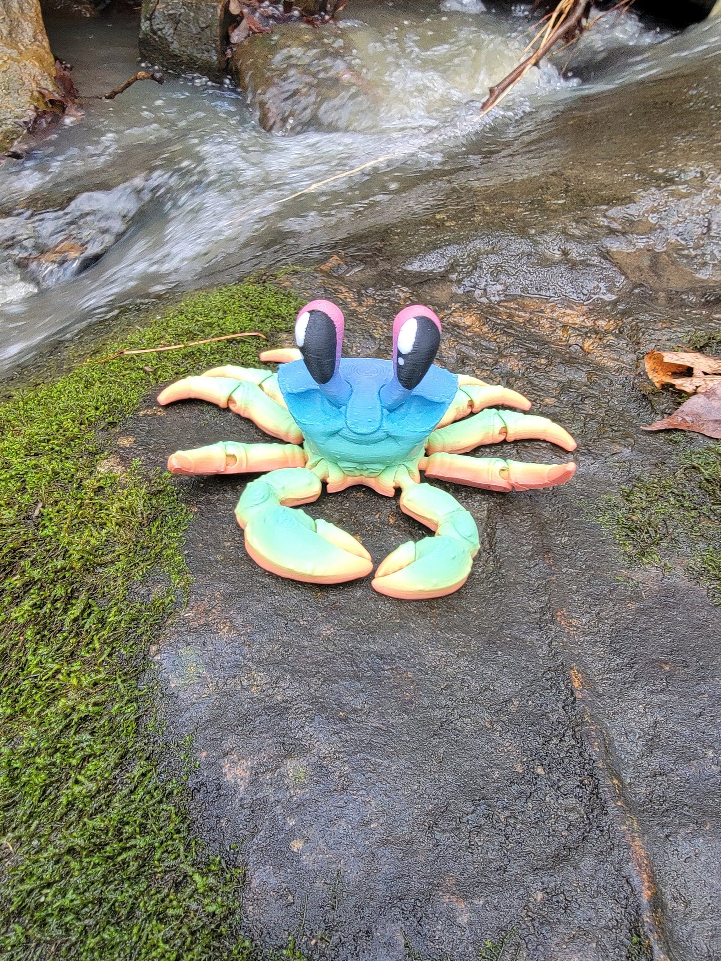 Crab Ghost Crab 3D Printed Articulating Toy