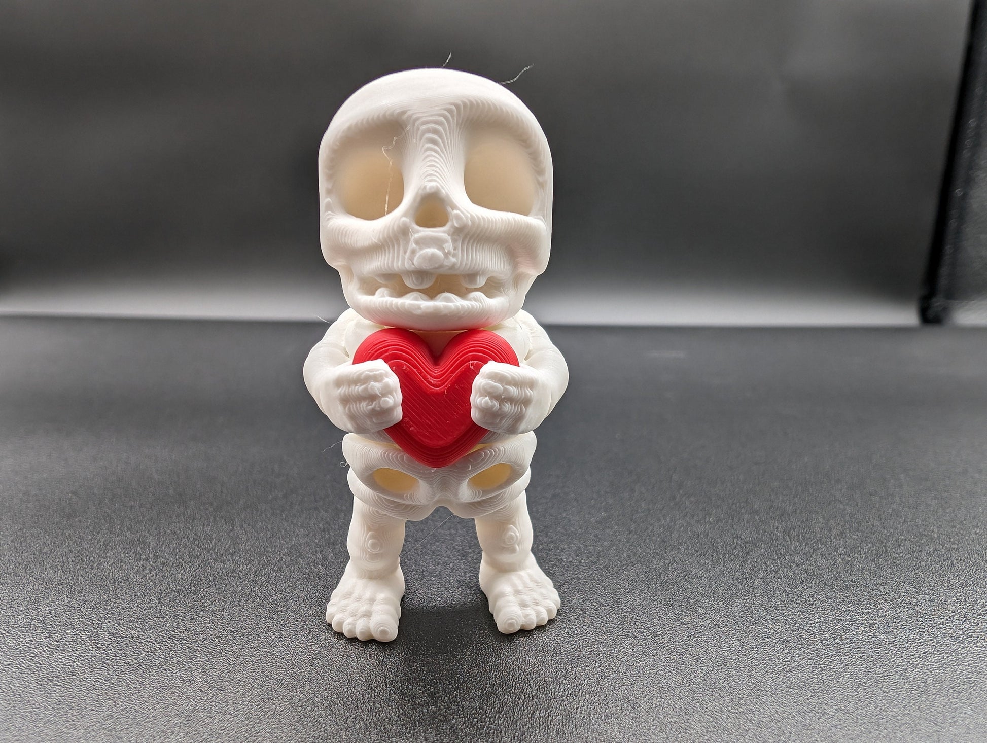 Skeleton Valentine&#39;s Tiny Skeleton Valentine 3D Printed Articulated Tiny Toy Unique Romantic Gift for Stress Relief