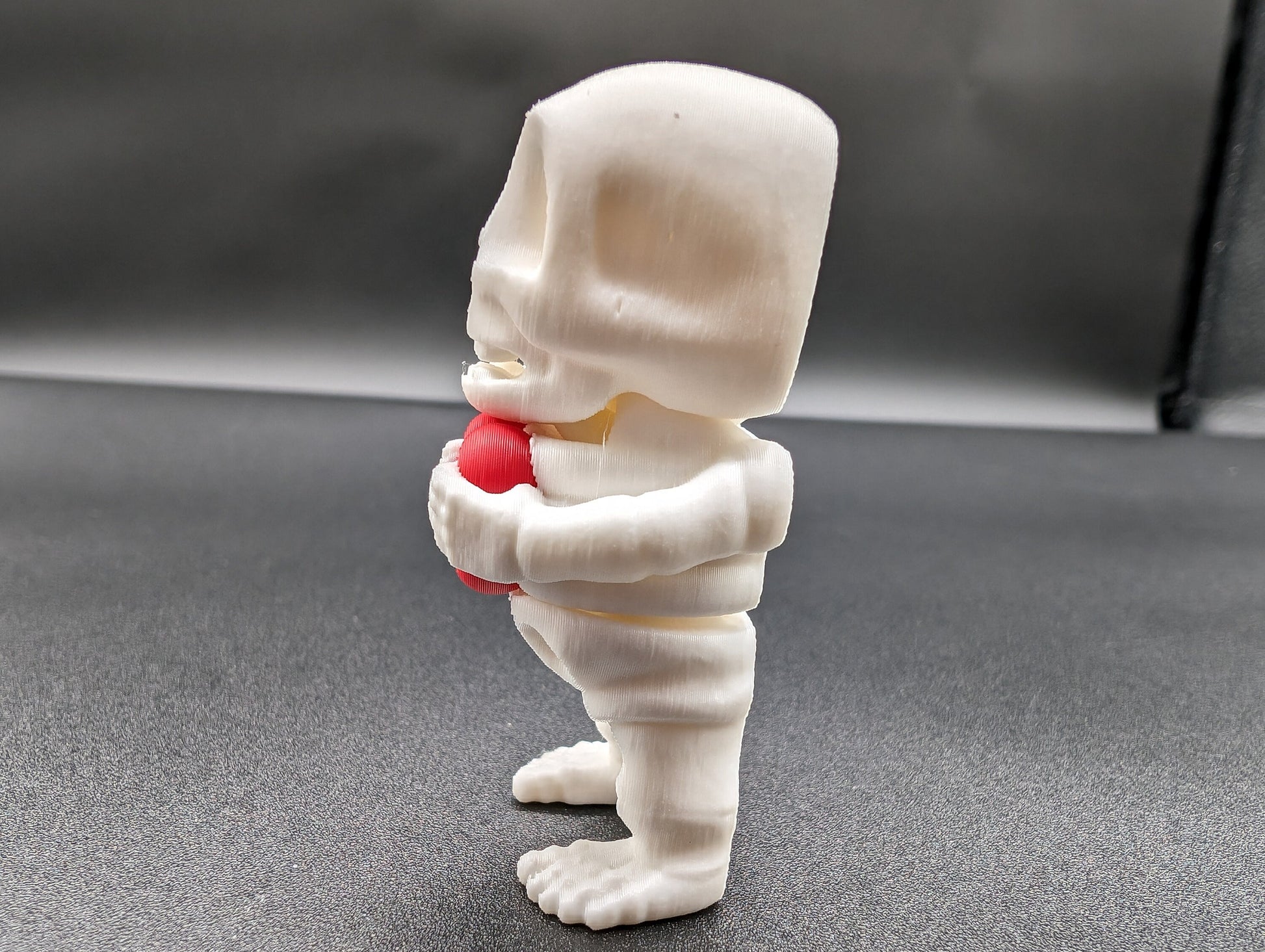 Skeleton Valentine&#39;s Tiny Skeleton Valentine 3D Printed Articulated Tiny Toy Unique Romantic Gift for Stress Relief