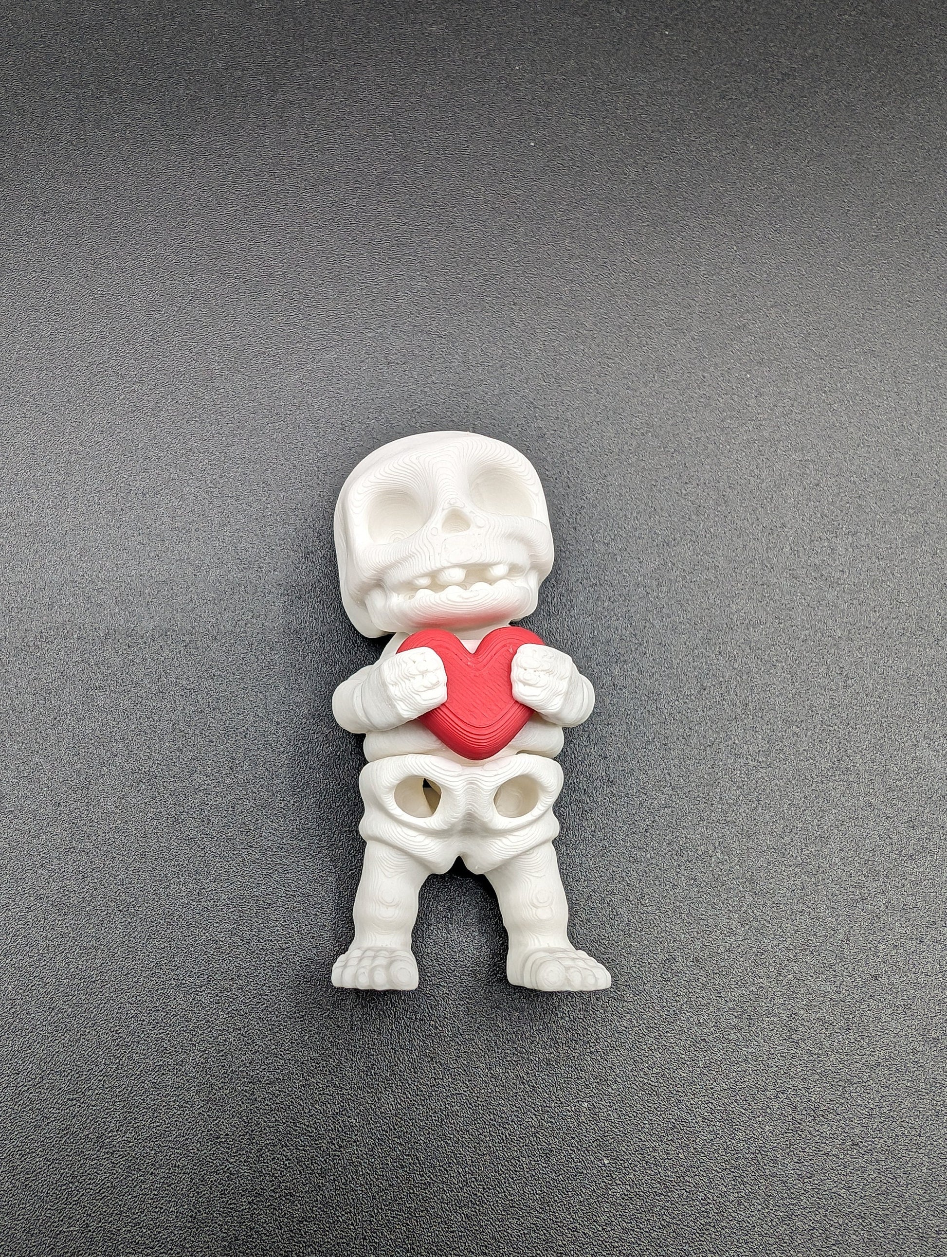 Skeleton Valentine&#39;s Tiny Skeleton Valentine 3D Printed Articulated Tiny Toy Unique Romantic Gift for Stress Relief