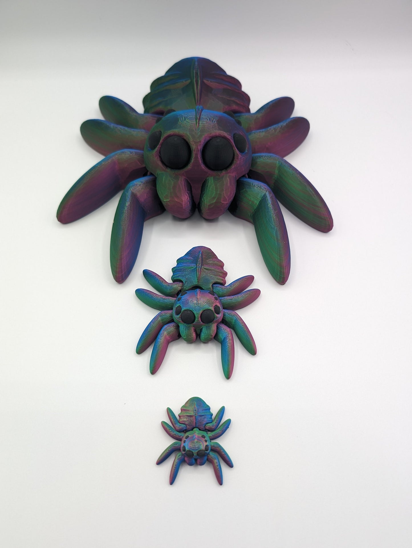 TINY ARTICULATING SPIDER , Fidget Toy, Desk Stress Toy