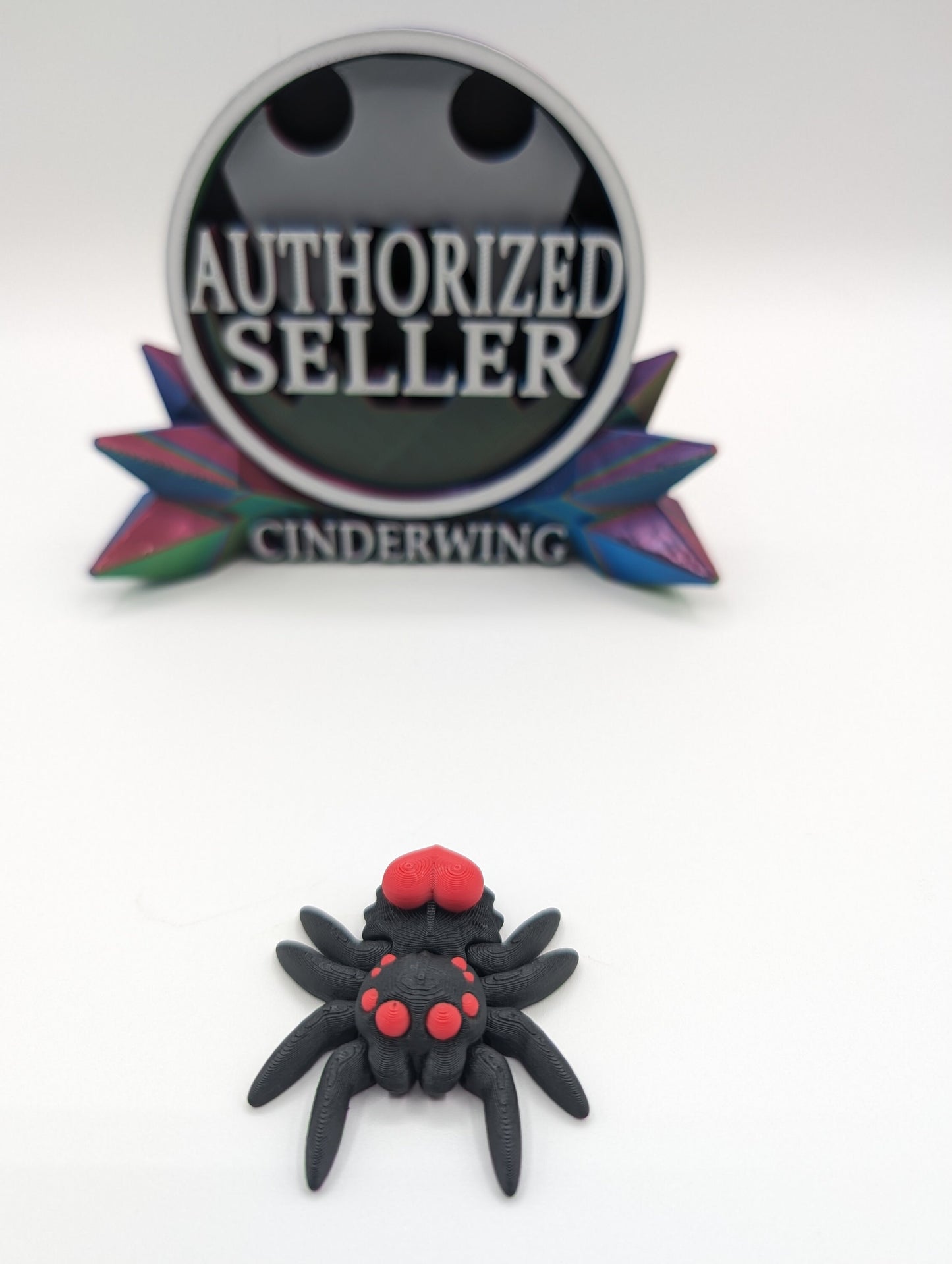 Valentine's TINY ARTICULATING SPIDER Fidget Toy Desk Stress Toy Valentine 3D Printed Articulated Tiny Toy Unique Romantic Gift Stress Relief