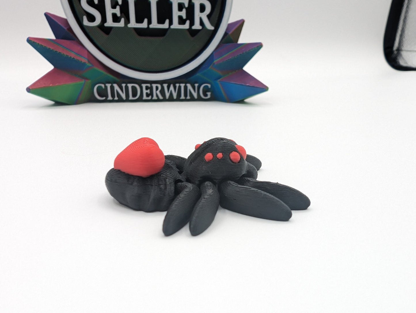 Valentine's TINY ARTICULATING SPIDER Fidget Toy Desk Stress Toy Valentine 3D Printed Articulated Tiny Toy Unique Romantic Gift Stress Relief