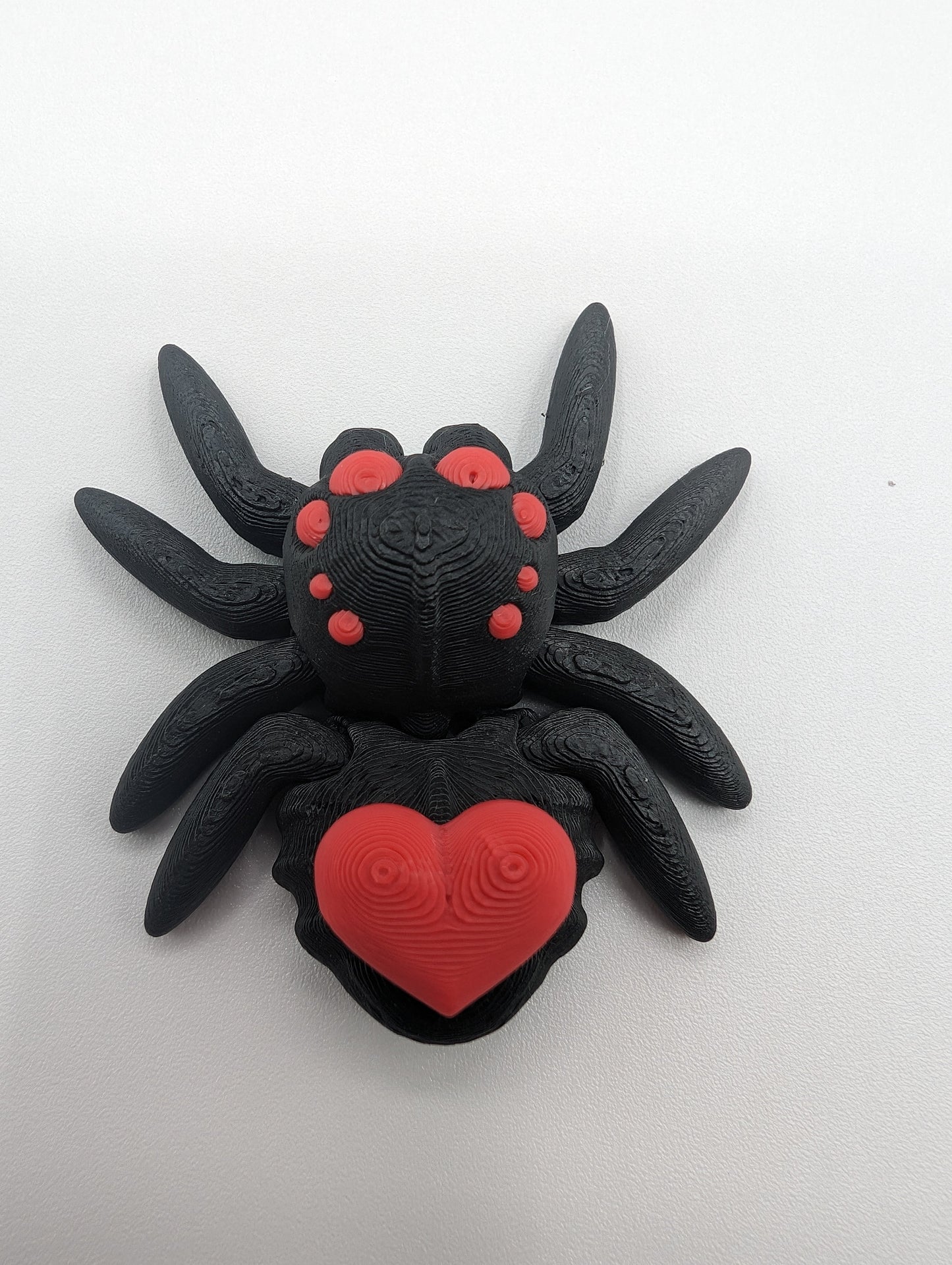 Valentine's TINY ARTICULATING SPIDER Fidget Toy Desk Stress Toy Valentine 3D Printed Articulated Tiny Toy Unique Romantic Gift Stress Relief