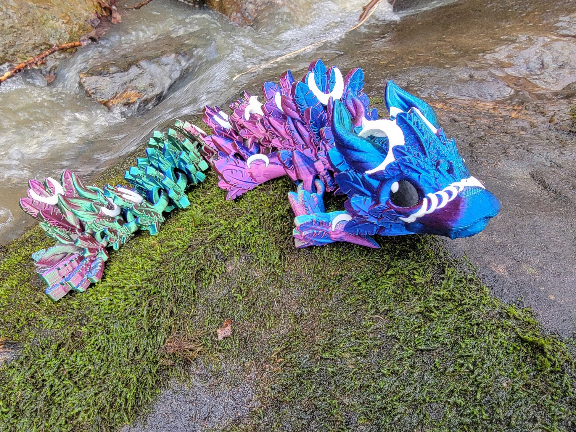 Dragon Crystal Dragon multi color articulated dragon3d printed dragon wing forth wing