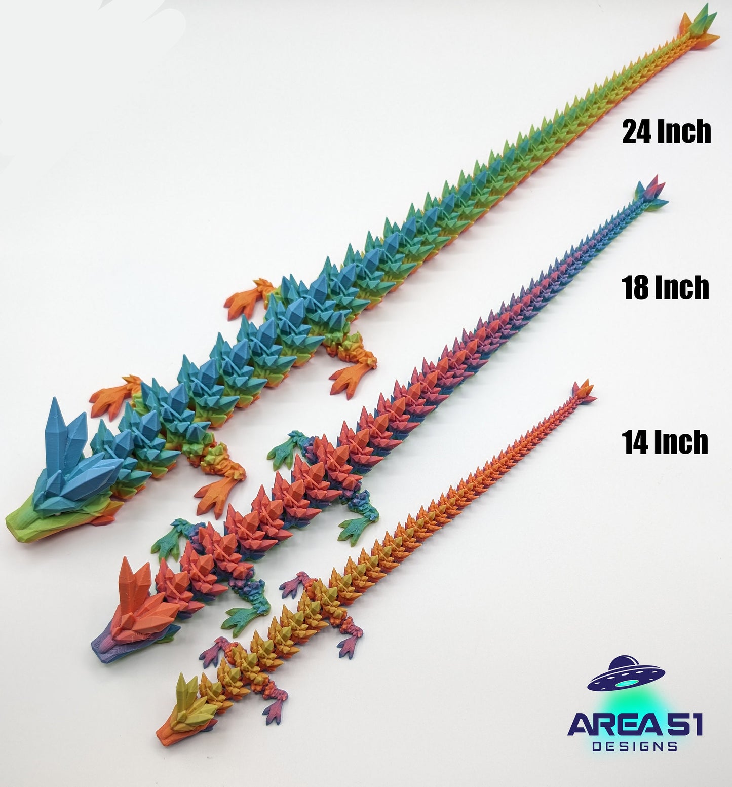 Dragon Crystal Dragon 3d printed Dragon Articulated Dragon 3D Printed Sensory Stress Fidget Articulated Crystal Dragon Fidget dragon fidget